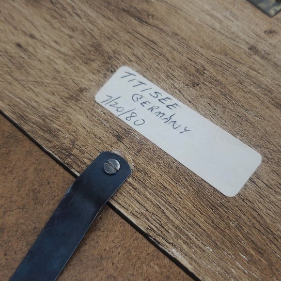 VTG 1980 Titisee Germany Wall-Hanging Mirror Photo Frame Handpainted Rose Floral - Picture 5 of 5